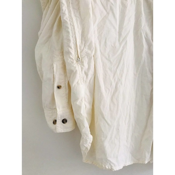 North Face | Lightweight Trail Jacket Top Button Down Mens XL Beige Long Sleeves - Picture 6 of 9